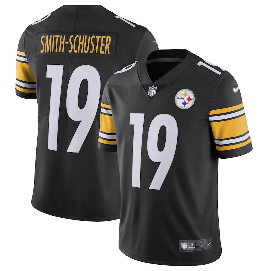 Men Pittsburgh Steelers #19 JuJu Smith-Schuster Nike Black Team Color Vapor Untouchable Limited NFL Jersey